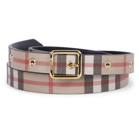 burberry tartan detail leather belt|burberry shirt.